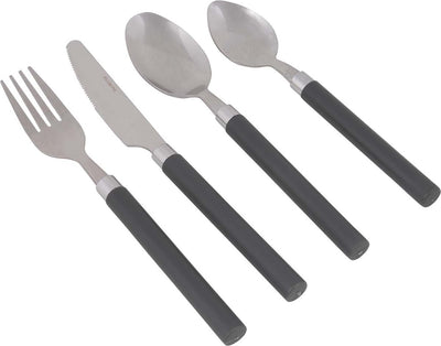 Bo-Camp - Besteckset - Edelstahl - 16-teilig - 4 Personen - Grau