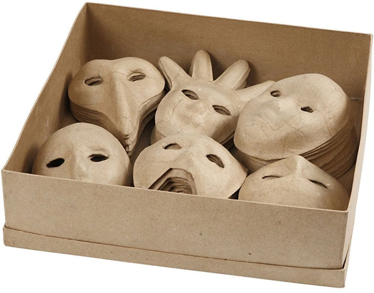 Creativ Firmenmasken, H: 12-21 cm, 60 Stück 1 Box