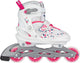 Nijdam Inline-Skates - verstellbar - Kinder - Weiß - Größe 29-32