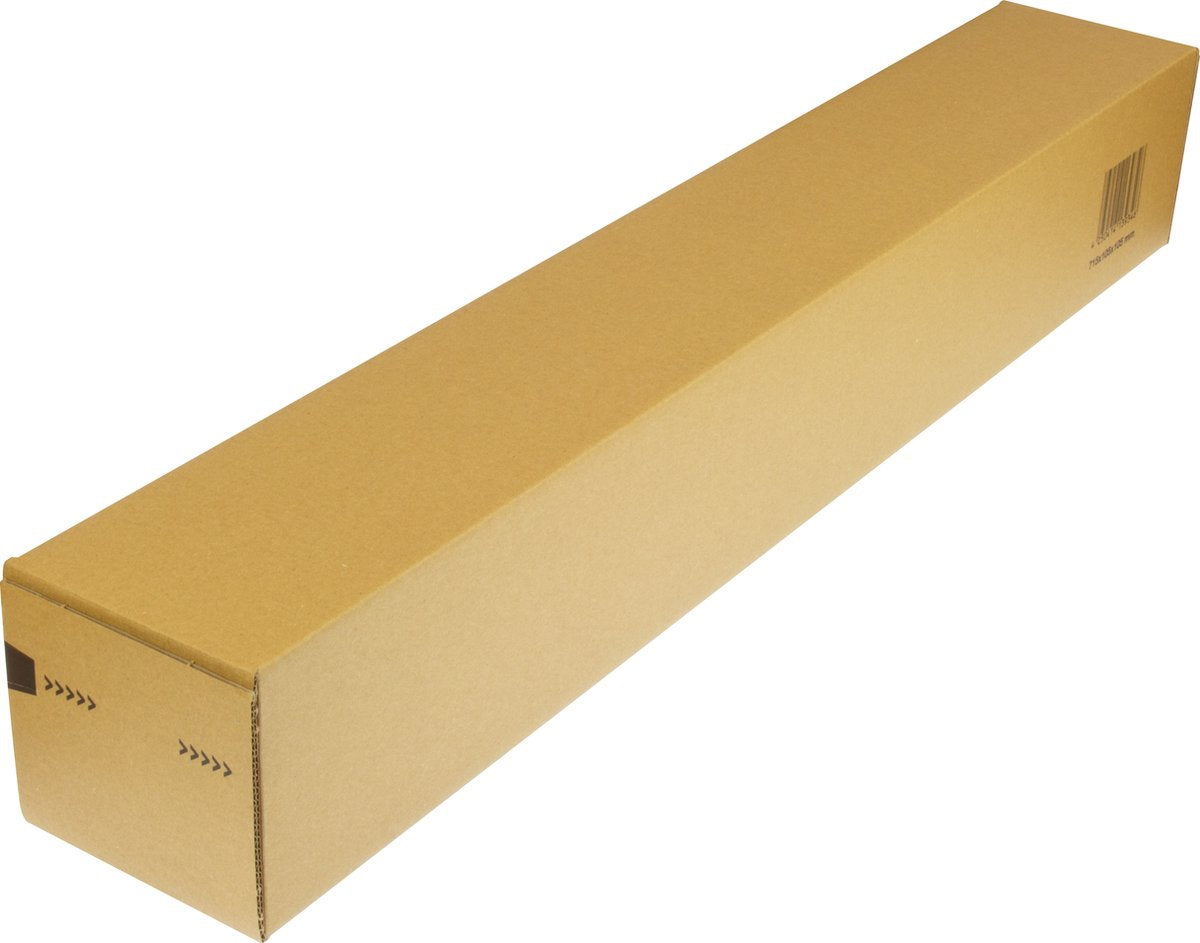 Raadhuis Versandrohr – 715 x 105 x 105 mm – A1+ – quadratisch – braun – 10 Stück – rd-352011-10