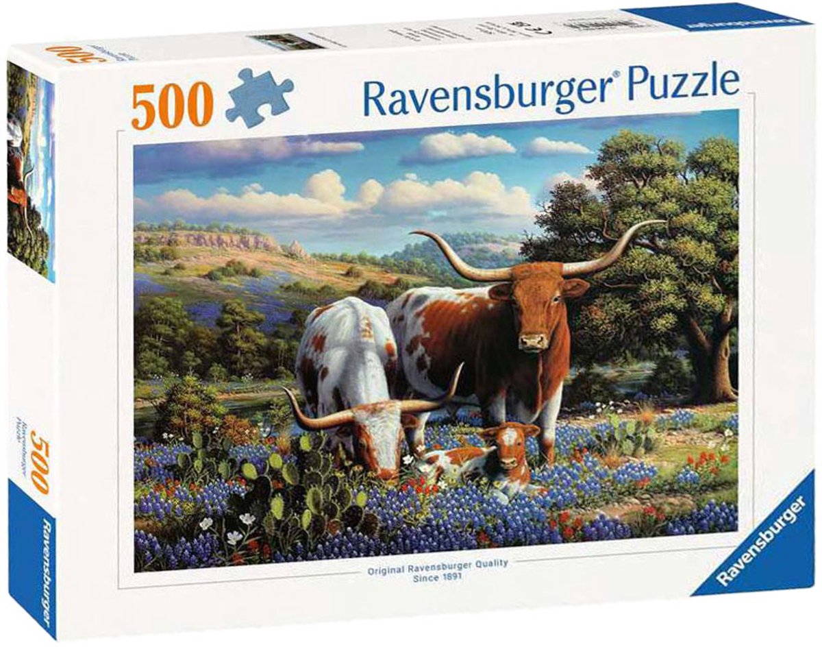 Ravensburger Jigsaw Puzzle liebt Longhorns, 500st.