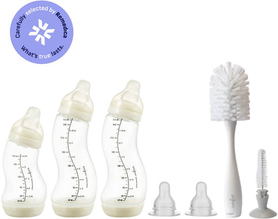Difrax Babypaket – Neugeborene – Flaschenbürste, Babyflasche, Flaschensauger – Babyparty