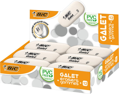 Bic Galet Radiergummis – Schachtel mit 12 Stück