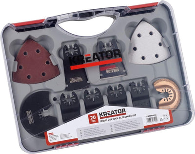 Kreator krt990050 Zubehörset Multitool – oszillierend – 20 Zubehörteile