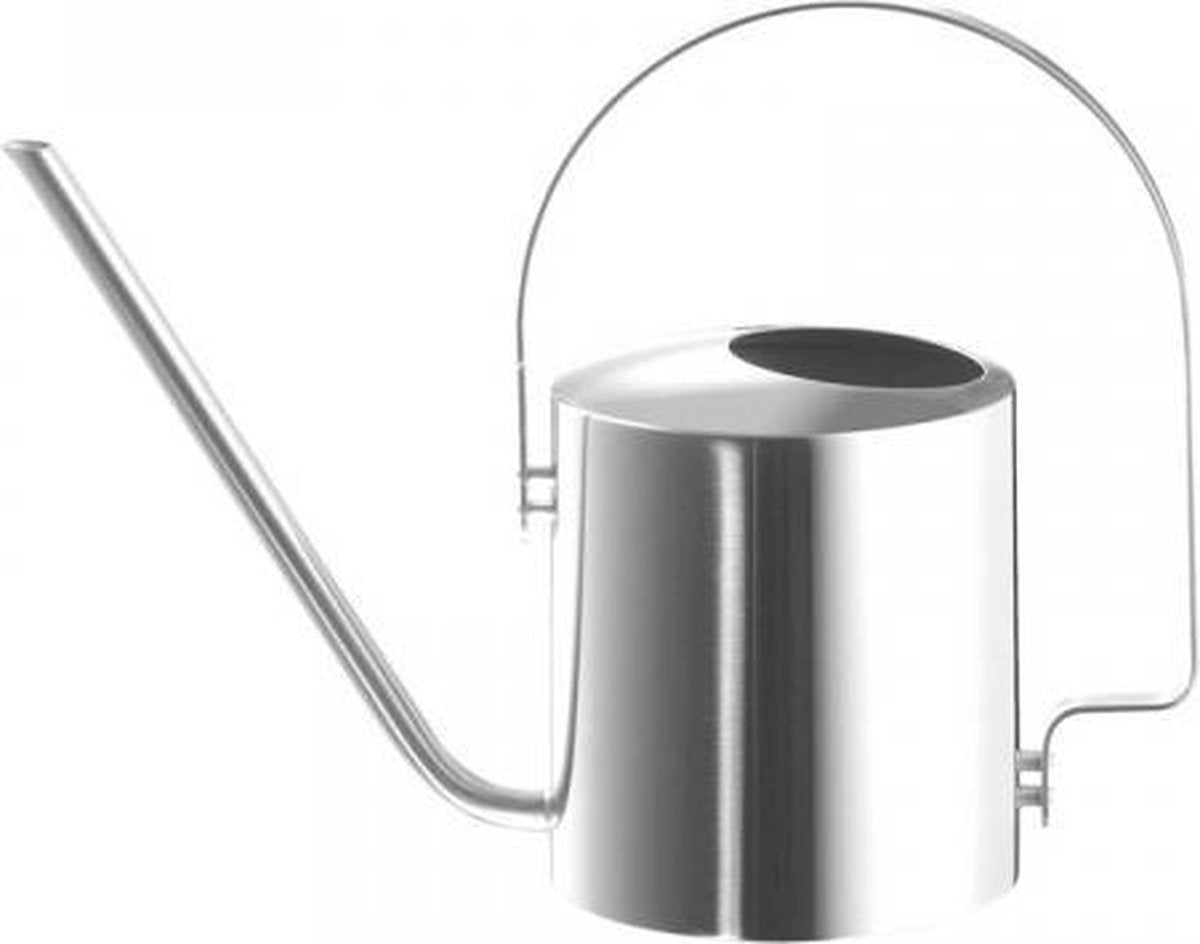 Markenlose Sans-Marque-Stelton-Peter-Holmblad-Gießkanne aus Edelstahl, 1,7 l