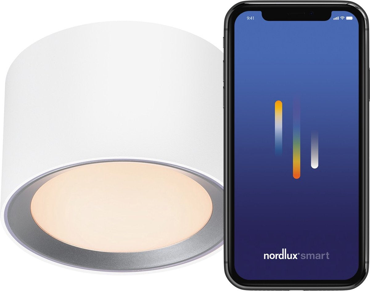 Nordlux Landon-Smart-2700 6500K-IP44-Weiß