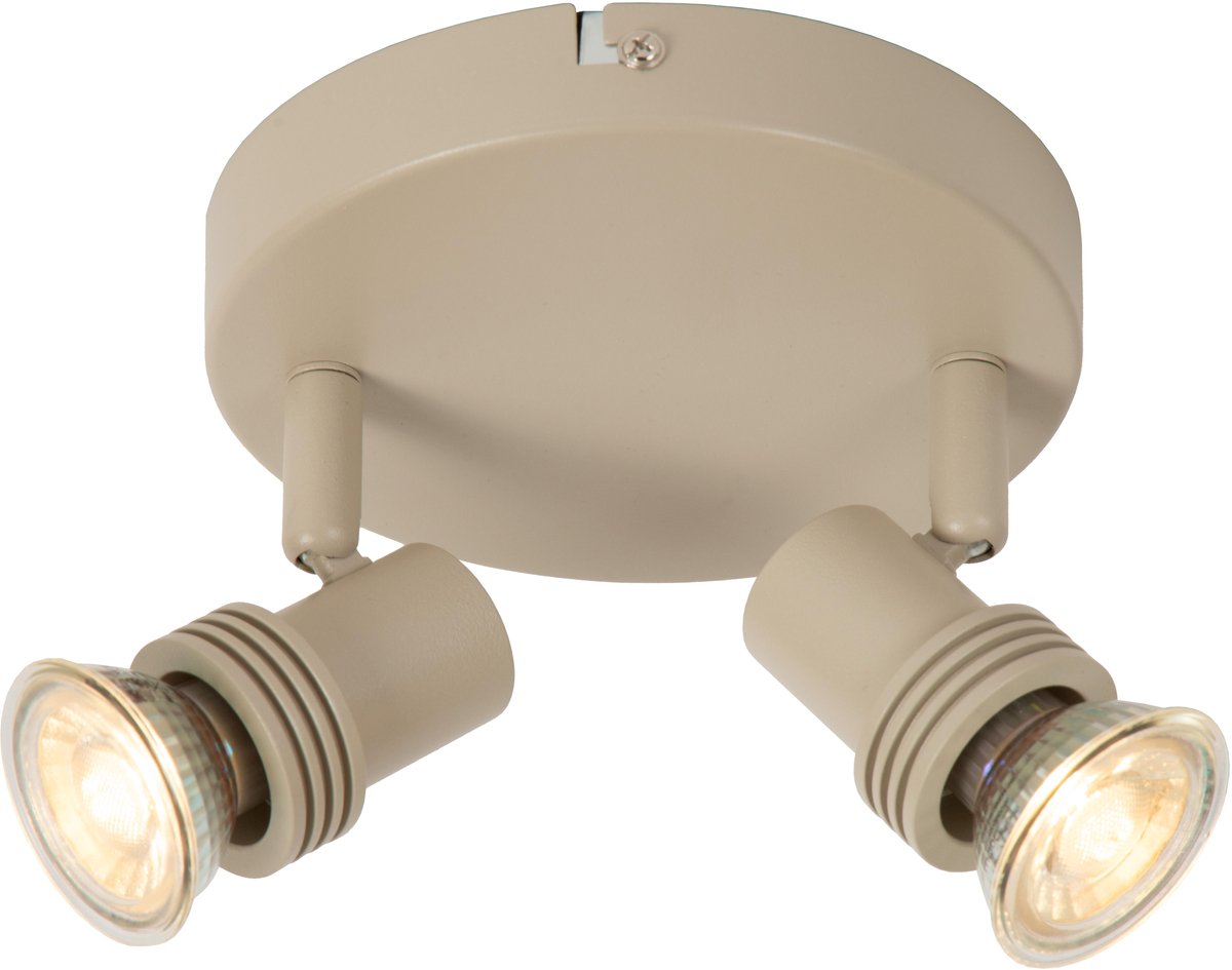 Lucide kianti - Deckenstrahler (Deckenleuchte) - ø 15 cm - 2xGU10 - Taupe