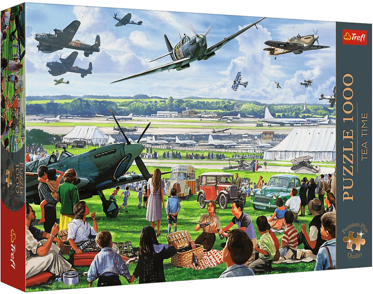 Trefl Puzzle Tea Time Air Show 1000 Teile Premium-Qualität.