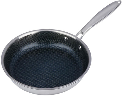 Alpina Bratpfanne ø20 cm – Bratpfanne mit Waben-Antihaftbeschichtung – induktionsgeeignet – Griff aus Edelstahl