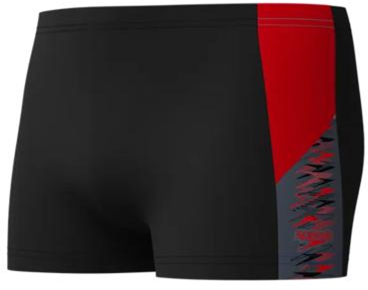 Speedo Dive Aquashort Herren Sport-Badehose – Schwarz Rot