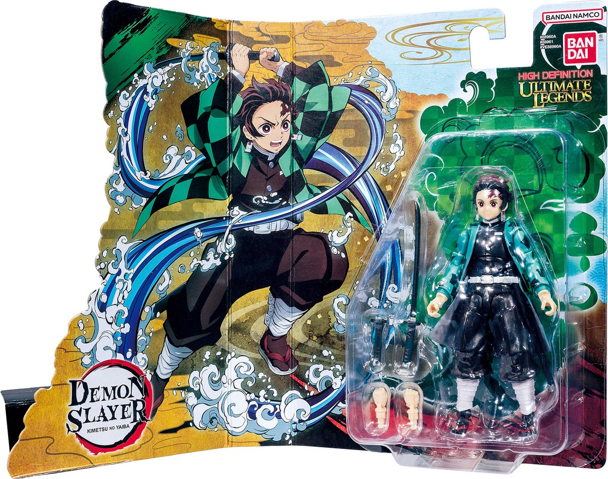 Bandai – Ultimate Legends HD – Demon Slayer Actionfigur 12 cm – Tanjiro Kamado – offiziell lizenzierter Demon Slayer – Tanjiro Actionfigur – Spielzeug für Kinder ab 4 Jahren – VE88961