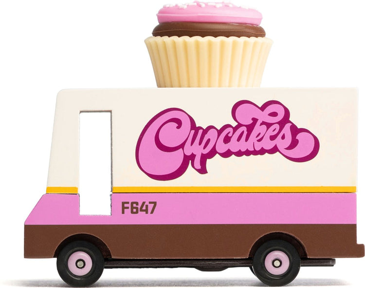 Candylab Candy Car Van Cupcake Van – Spielzeugauto aus Holz.