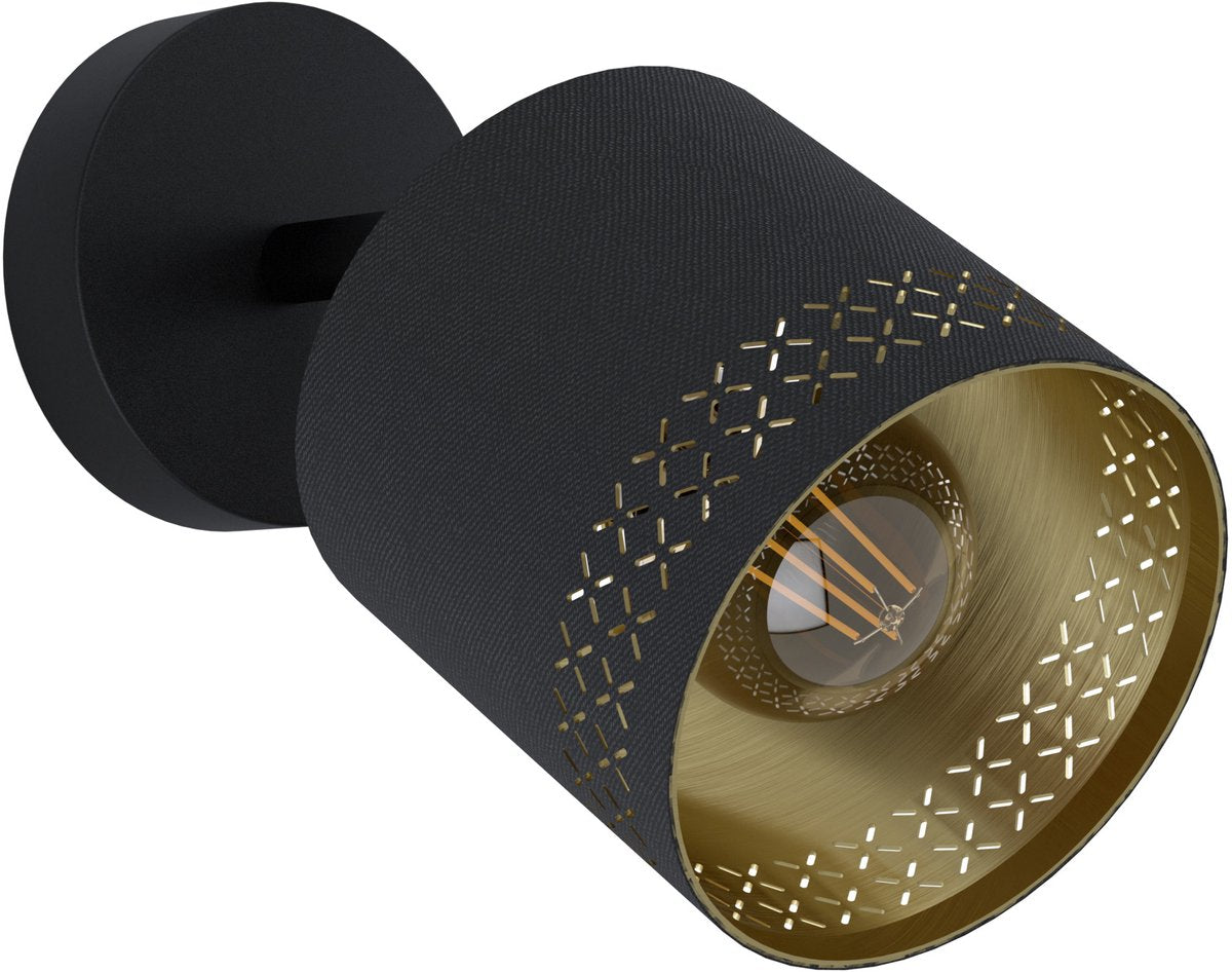 Eglo Esteperra Spot – E27 – ø 12 cm – Schwarzgold