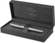 Parker Sonett Tintenroller | Edelstahl mit Palladiumbesatz | feine schwarze Tinte | mit Geschenkbox