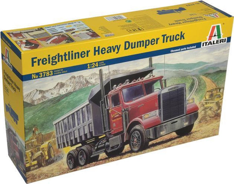 Italeri Modellbausatz LKW – 3783 Freightliner schwerer Muldenkipper aus Kunststoff – 1:24 – Modellbau