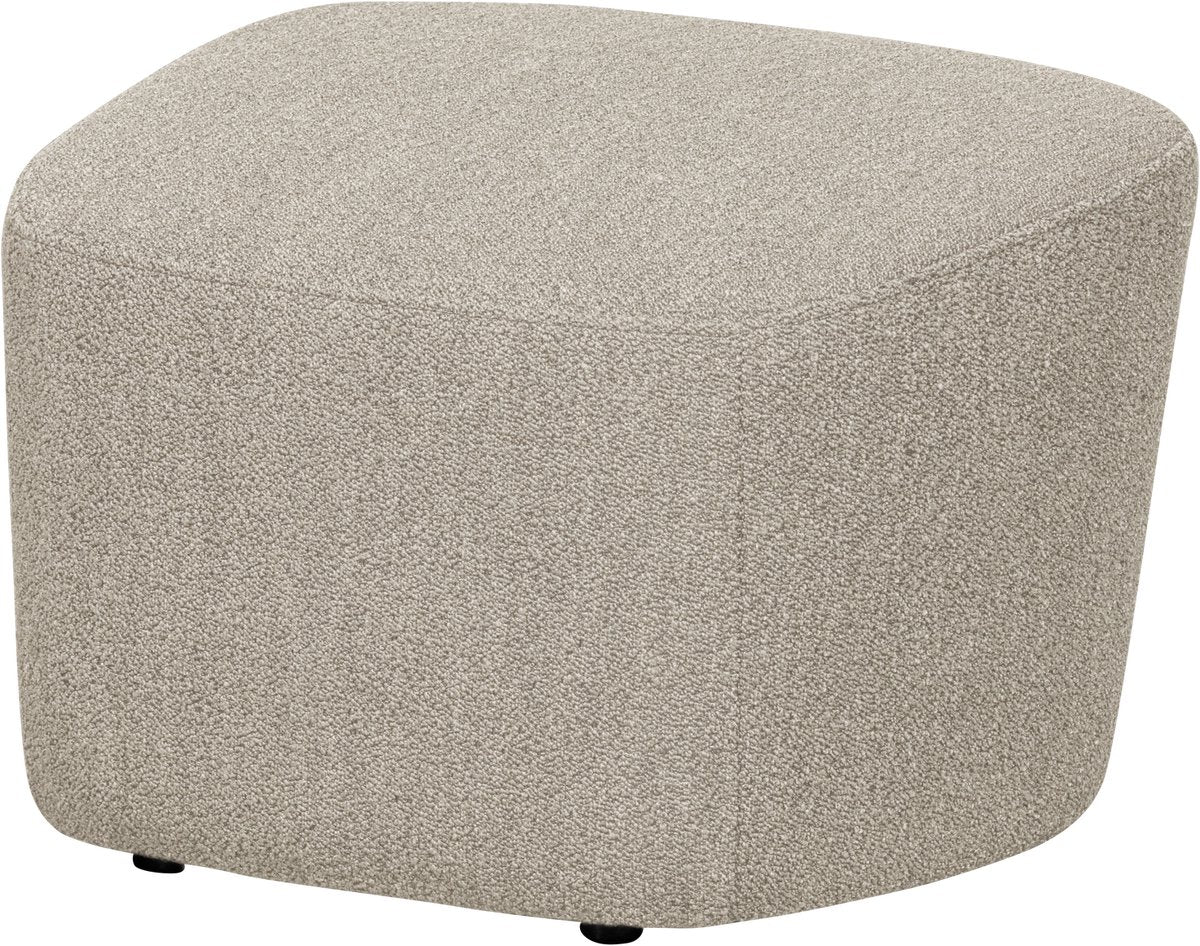 Vtwonen hoher Hocker – Bouclé-Stoff – Naturbeige – 41 x 62 x 48 cm