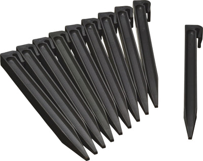 Nature Nature Gartenstecker 10 Stück schwarz