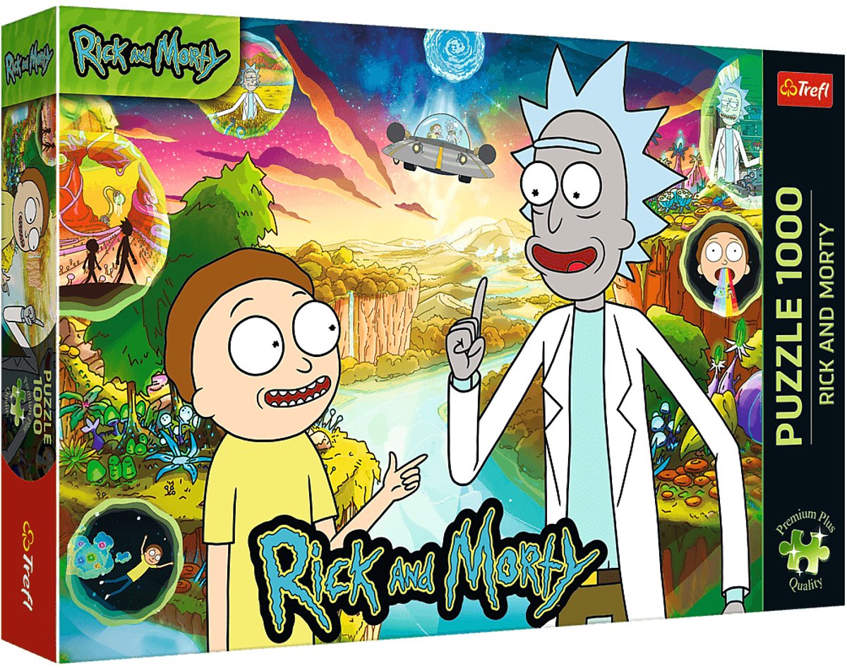 Trefl Puzzle Rick und Morty – 1000 Teile, Premium-Plus-Qualität.