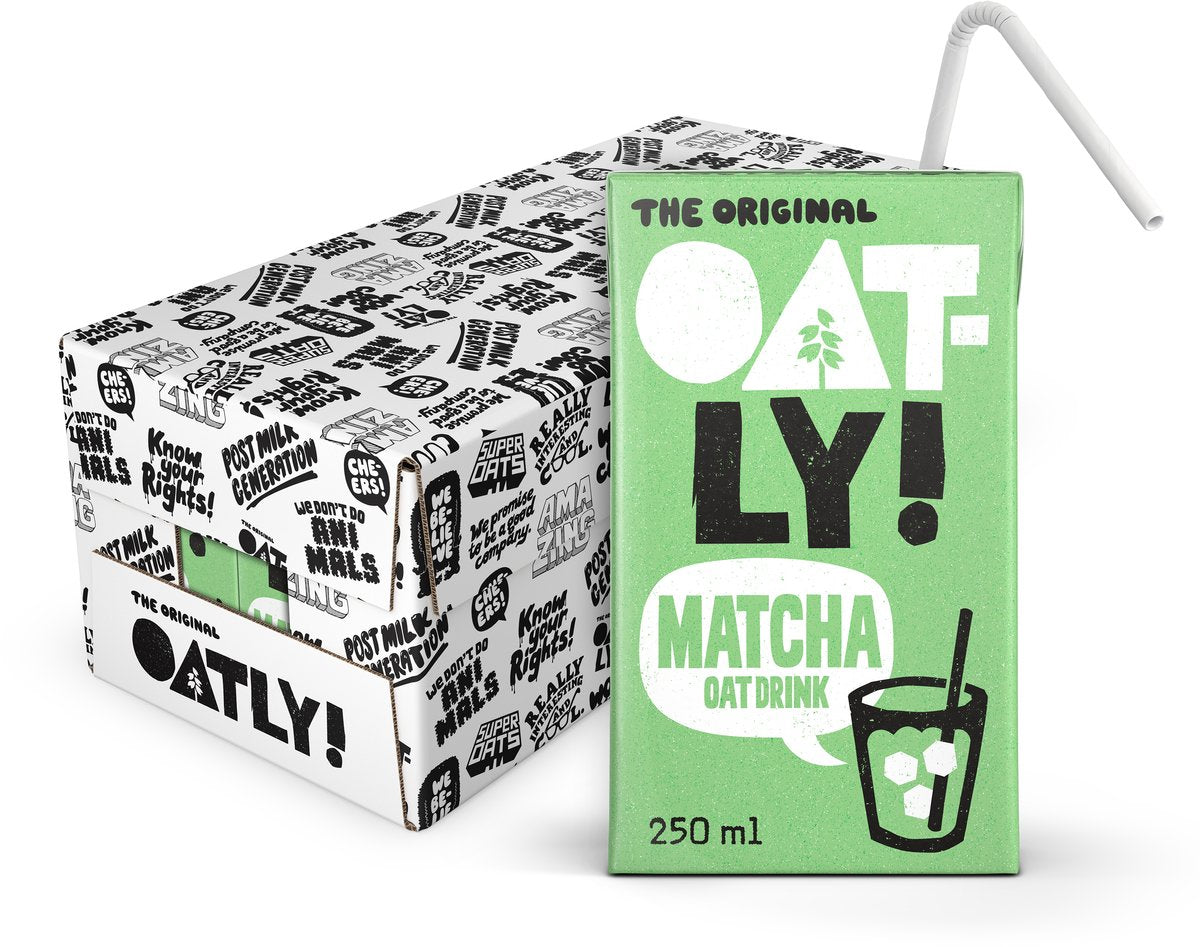 Oatly Hafer-Matcha – 12 x 0,250l Vorteilspack