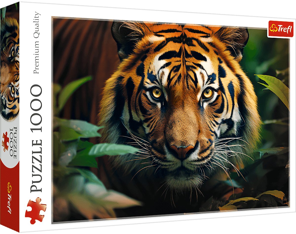 Trefl Puzzle Wilder Tiger – 1000 Teile Tierpuzzle.