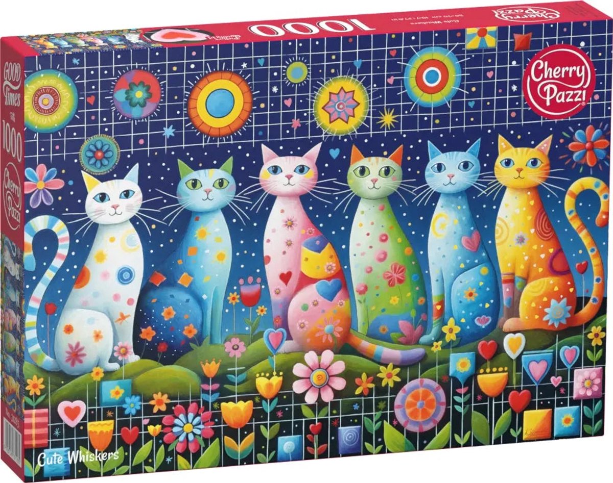Cherrypazzi süßes Schnurrhaar-Puzzle 1000 Teile