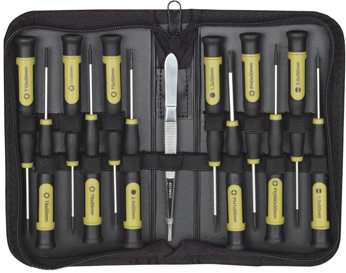 Proxxonindustrial – Mikro-Schraubendreher-Set, 13-teilig, Koffer (7 20) * – PR22720 – Modellbau-Sets, Hobby-Bauspielzeug für Kinder, Modellfarbe und Zubehör