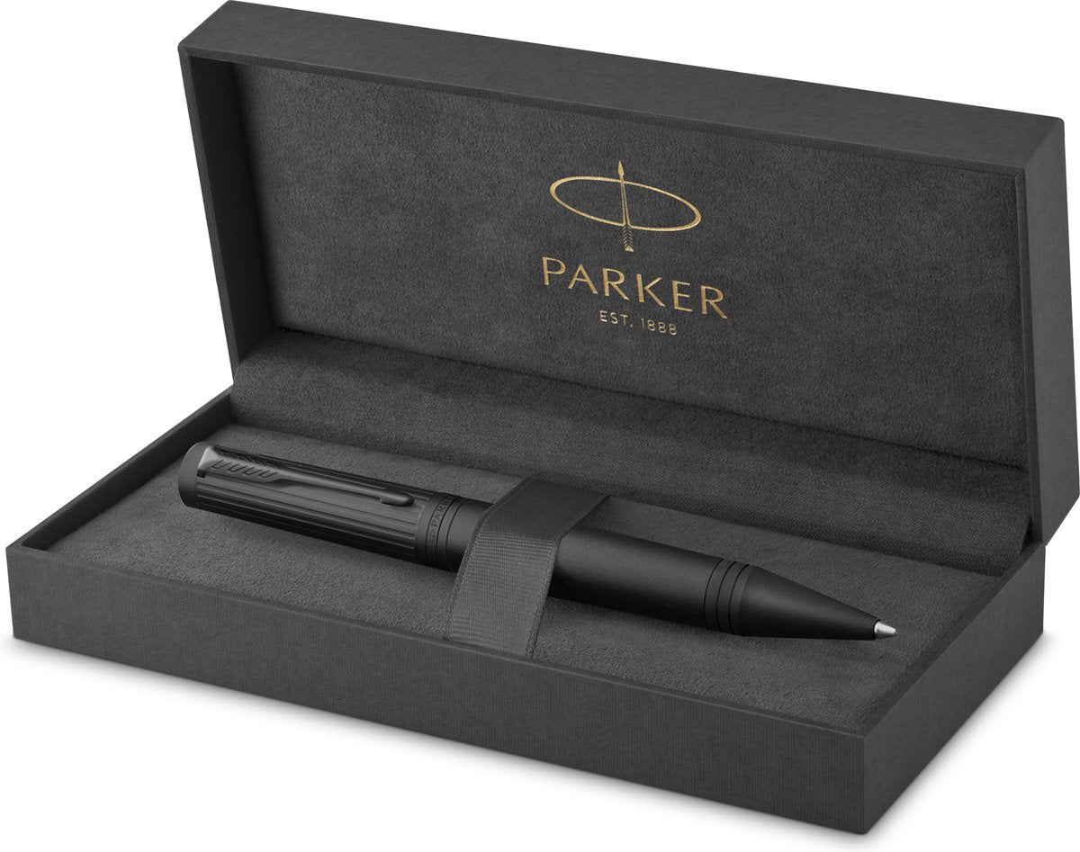 Parker Ingenuity Kugelschreiber | Kernsammlung | schwarz mit schwarzem Finish | schwarze Tinte | mittlerer Punkt | Geschenkbox