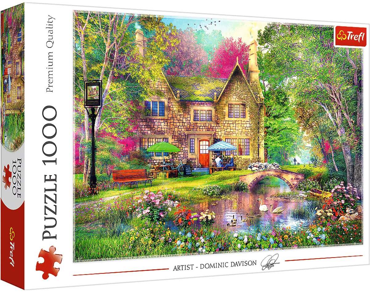 Trefl Puzzle 1000 Teile – Waldhafen-Puzzle für Erwachsene.