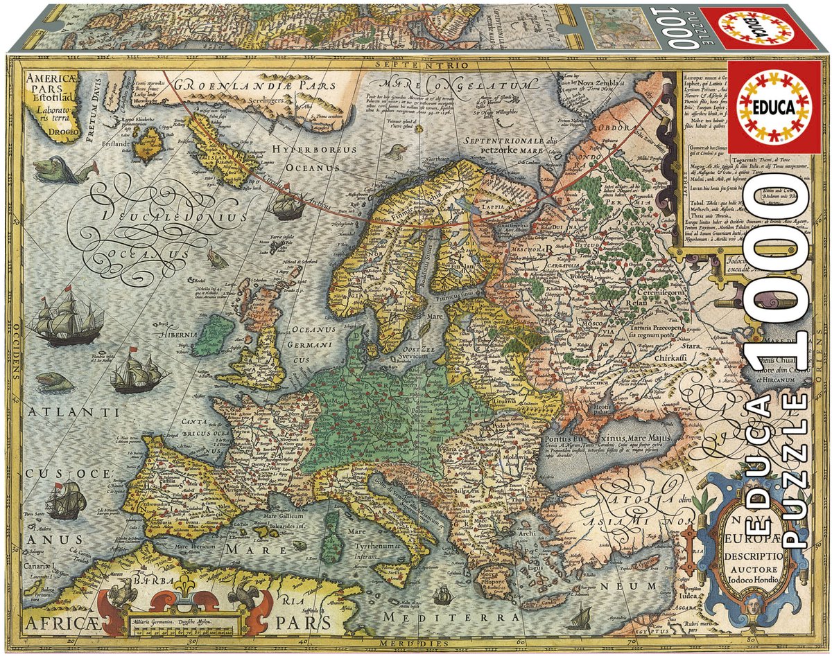 Educa eudca – Puzzle – 1000 Teile – Teilekarte