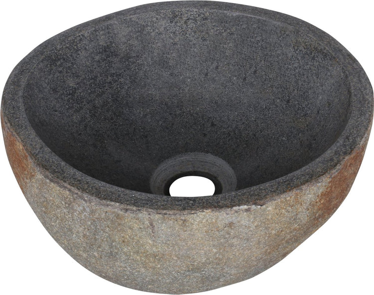 Differnz Aufsatzwaschtisch Boomer rund 21cm Natursteingrau