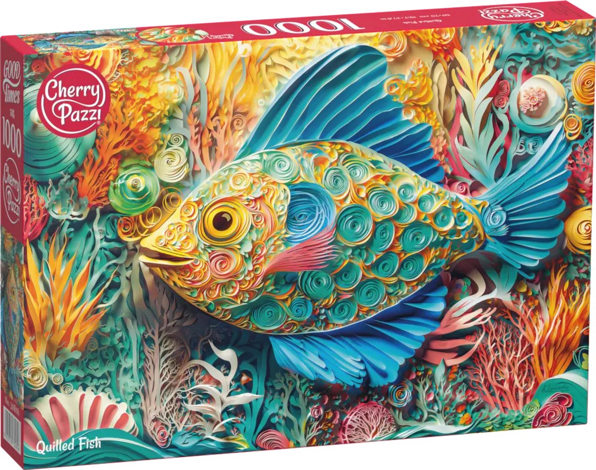 Cherrypazzi-Puzzle mit Fischfedern, 1000 Teile