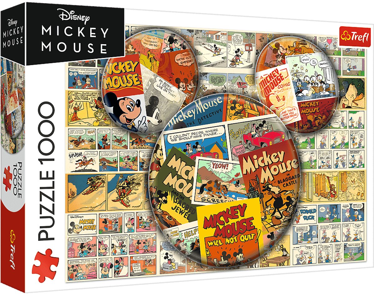 Trefl Puzzle Mickey Mouse - Disney-Puzzle 1000 Teile Cartoon.