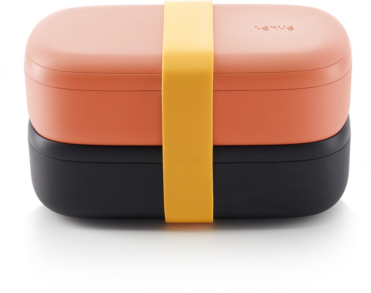 Lékué Lunchbox Brotkasten – to go – 1 l – korallenrosa
