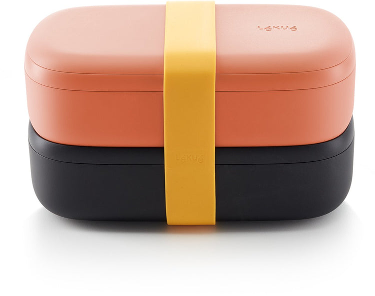 Lékué Lunchbox Brotkasten – to go – 1 l – korallenrosa