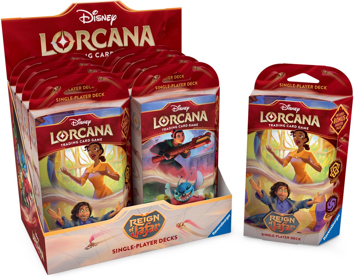 Disney Lorcana Ravensburger – Starter-Deck-Display (8x) – Sammelkartenspiel – ab 8 Jahren