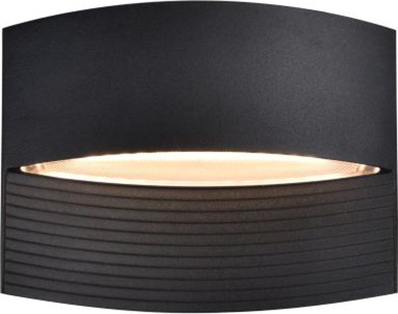 Lutec Lotus – LED-Wandleuchte für den Außenbereich – Up Down – Premium-Aluminium – 580 lm – 3000 K warmweißes Licht – IP54 extra wetterbeständig – mattschwarz