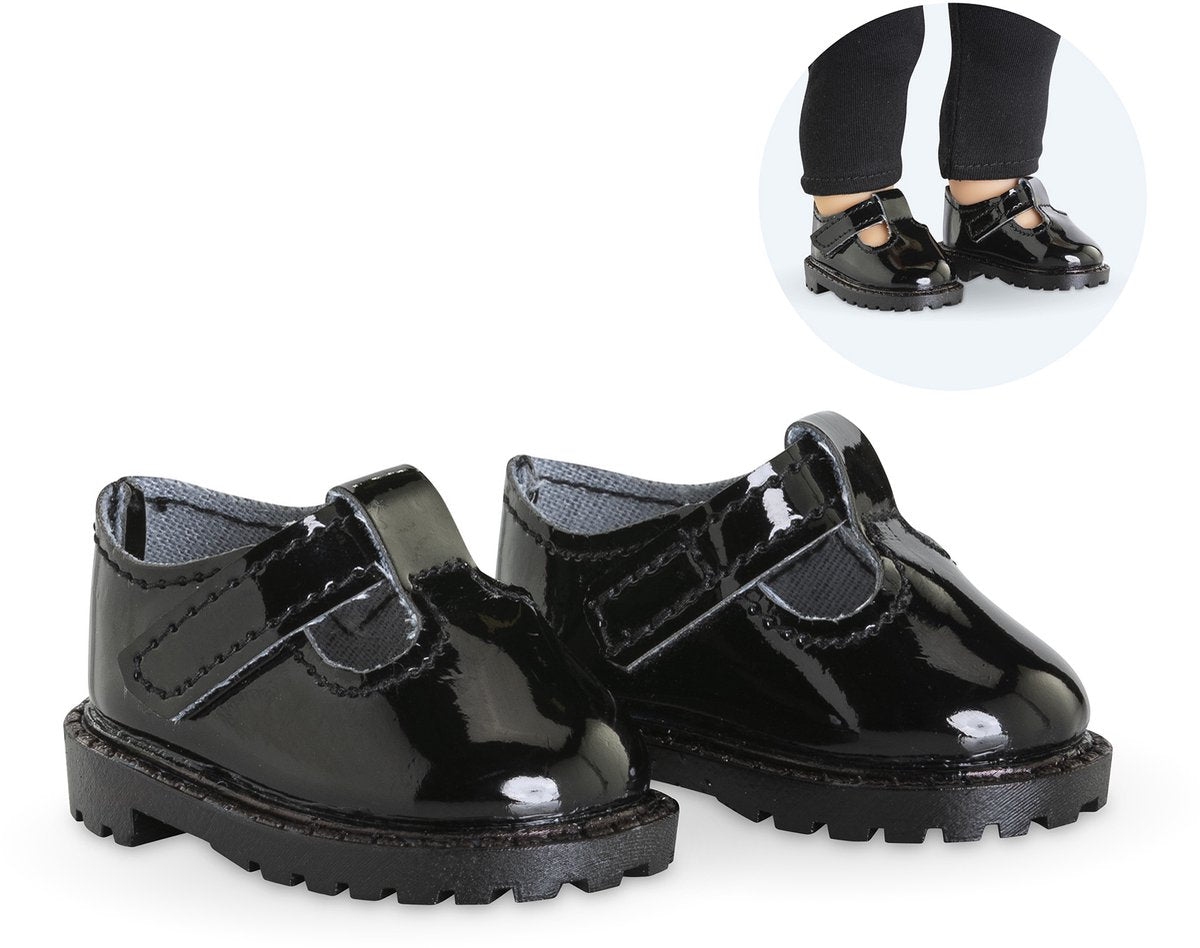 Corolle schwarz lackierte Babyschuhe für Puppen, 36 cm