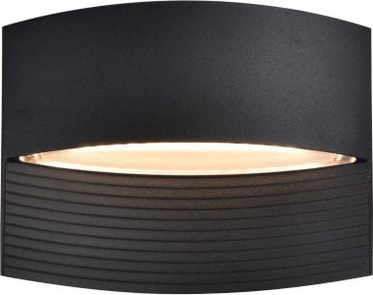 Lutec Lotus – LED-Wandleuchte für den Außenbereich – Up Down – Premium-Aluminium – 580 lm – 3000 K warmweißes Licht – IP54 extra wetterbeständig – mattschwarz