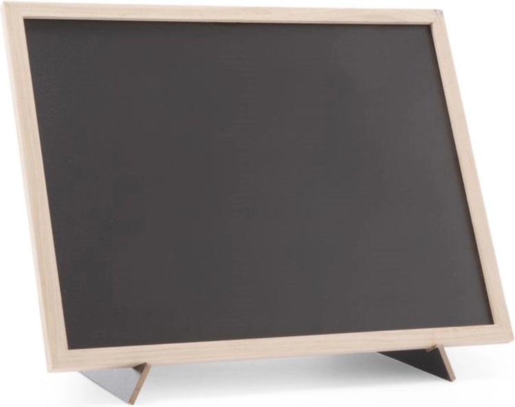 Hendi-Kreidetafel mit Holzrahmen und Ständer – 300 x 400 mm – großes Format