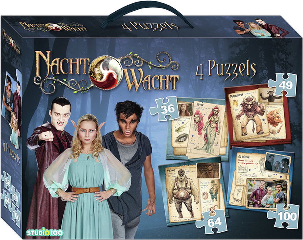 Nachtwache 4-in-1-Puzzle – 36 49 64 100 Teile