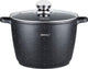 Kinghoff 1599 – hohe Bratpfanne – mit Aromaknopf – 28 cm – 10 Liter