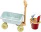 Klein Toys kleiner Fuß-Handwagen mit Eimer-Set – Handwagen, Eimer, Sieb, Schaufel und Rechen – recycelter Kunststoff – mehrfarbig