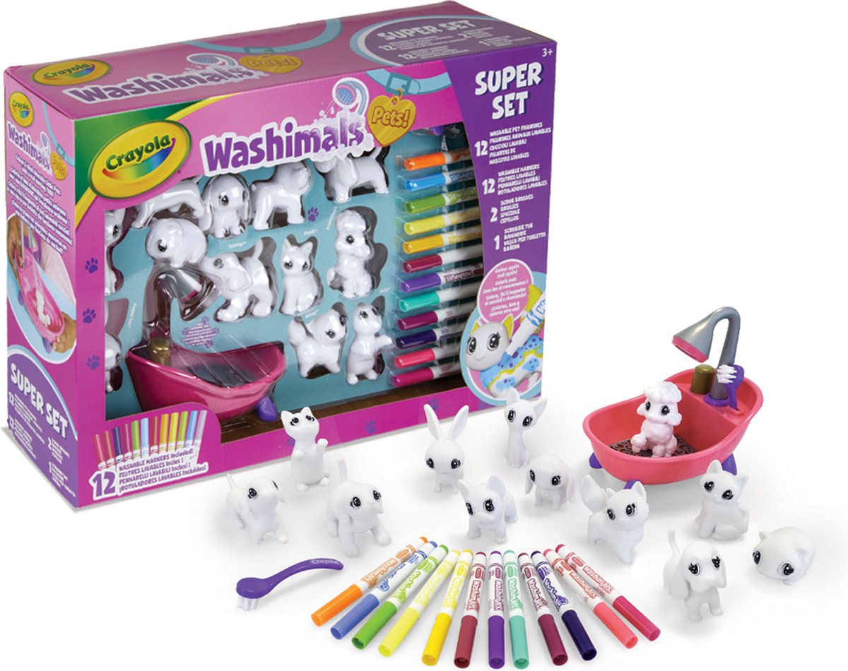 Crayola – Washimals – Hobby-Paket – Deluxe-Spielset für Kinder