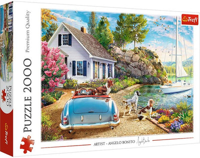 Trefl Puzzle 2000 Teile Urlaubsparadies – Urlaubspuzzle für Erwachsene.