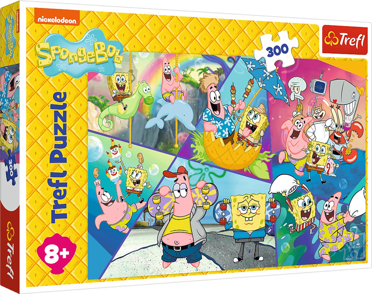 Trefl Puzzle Spongebob Bikinihose – 300 XL-Teile Cartoon.