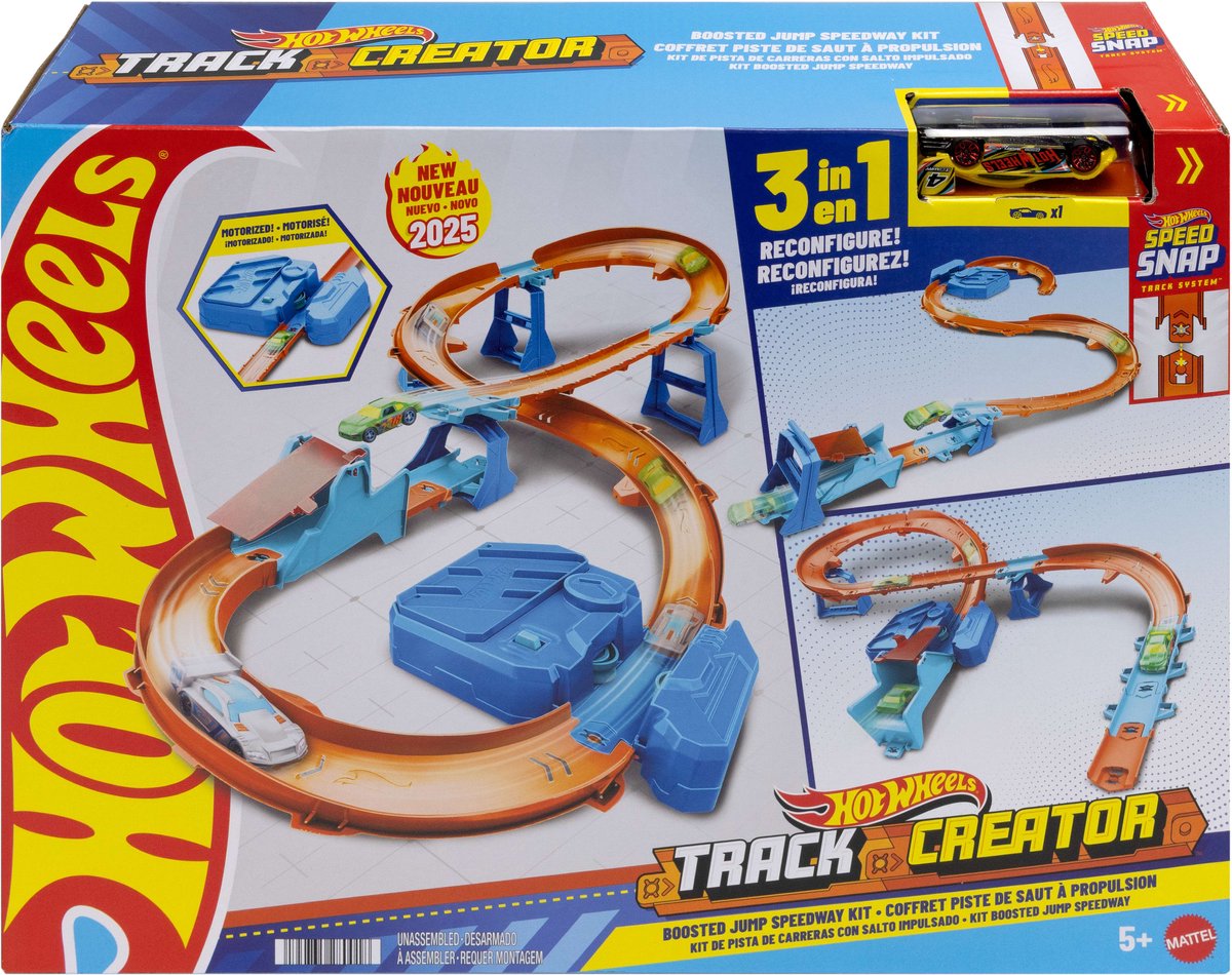 Hot Wheels JDB49, Fahrzeugschienenset, 5 Jahre, Kunststoff, mehrfarbig