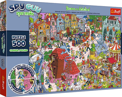 Trefl-Puzzle, Spion, verlorene Gegenstände, Danzig, Polen, 500 Teile.