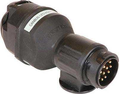 Carpoint Can-Bus LED-Adapter – 13 auf 7 Pin – verhindert Fehlermeldungen – Plug Play – für Anhänger-Fahrradträger