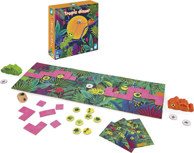 Janod – Spiel – tropisches Abendessen-Brettspiel