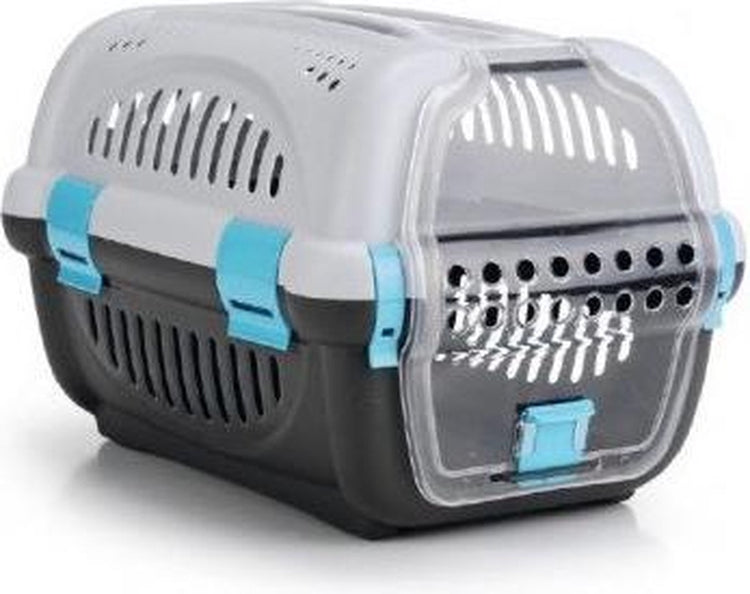 Beeztees Nashorn – Katzenreisekorb – Graublau – 51 x 34,5 x 33 cm